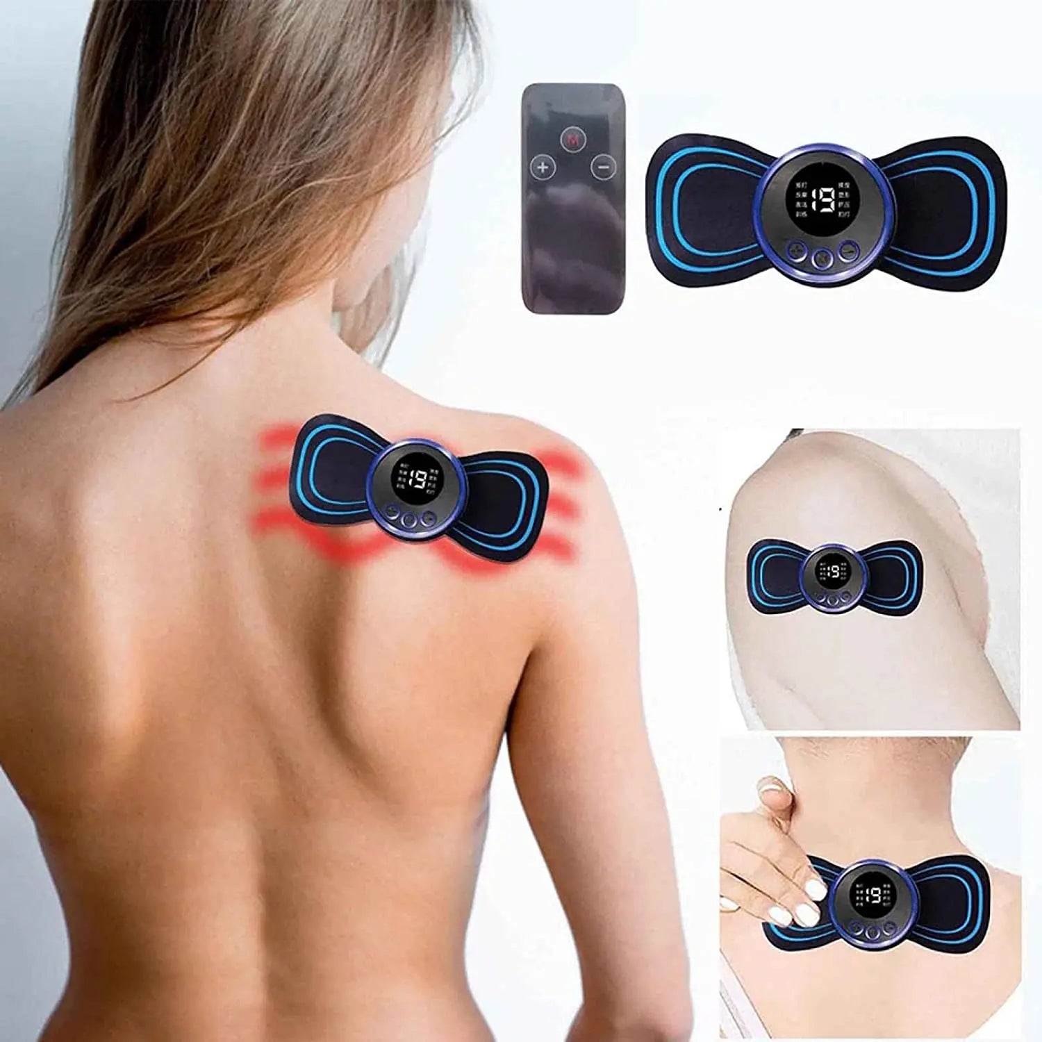 Mini Massageador Elétrico Portátil Cervical