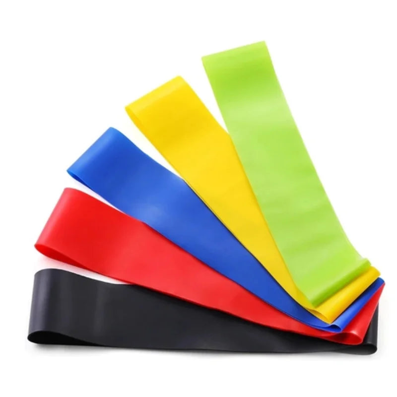 Kit de 5 Mini Faixas Elásticas Ideal p/ Exercício/Academia/ Em Casa